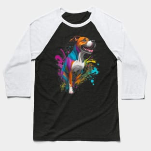 Colours Dog colourful Baseball T-Shirt